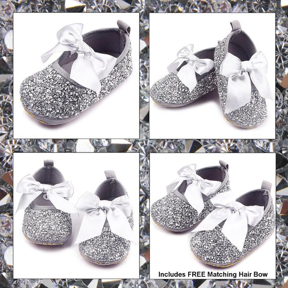 NWT Cute Sparkling Bling Swarovski Rhinestone Baby Girl Princess Shoes +… - Picture 15 of 16